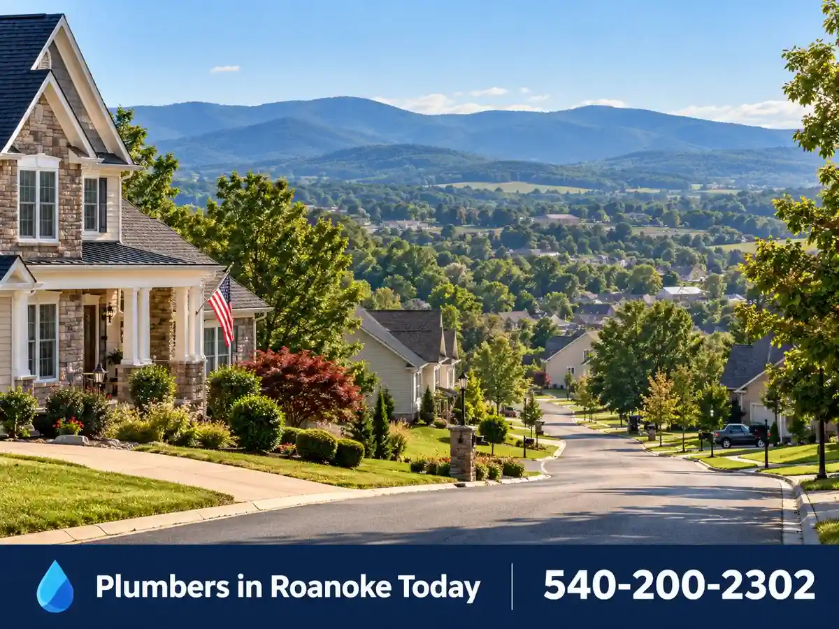 Residential neighborhood in Christiansburg, Virginia