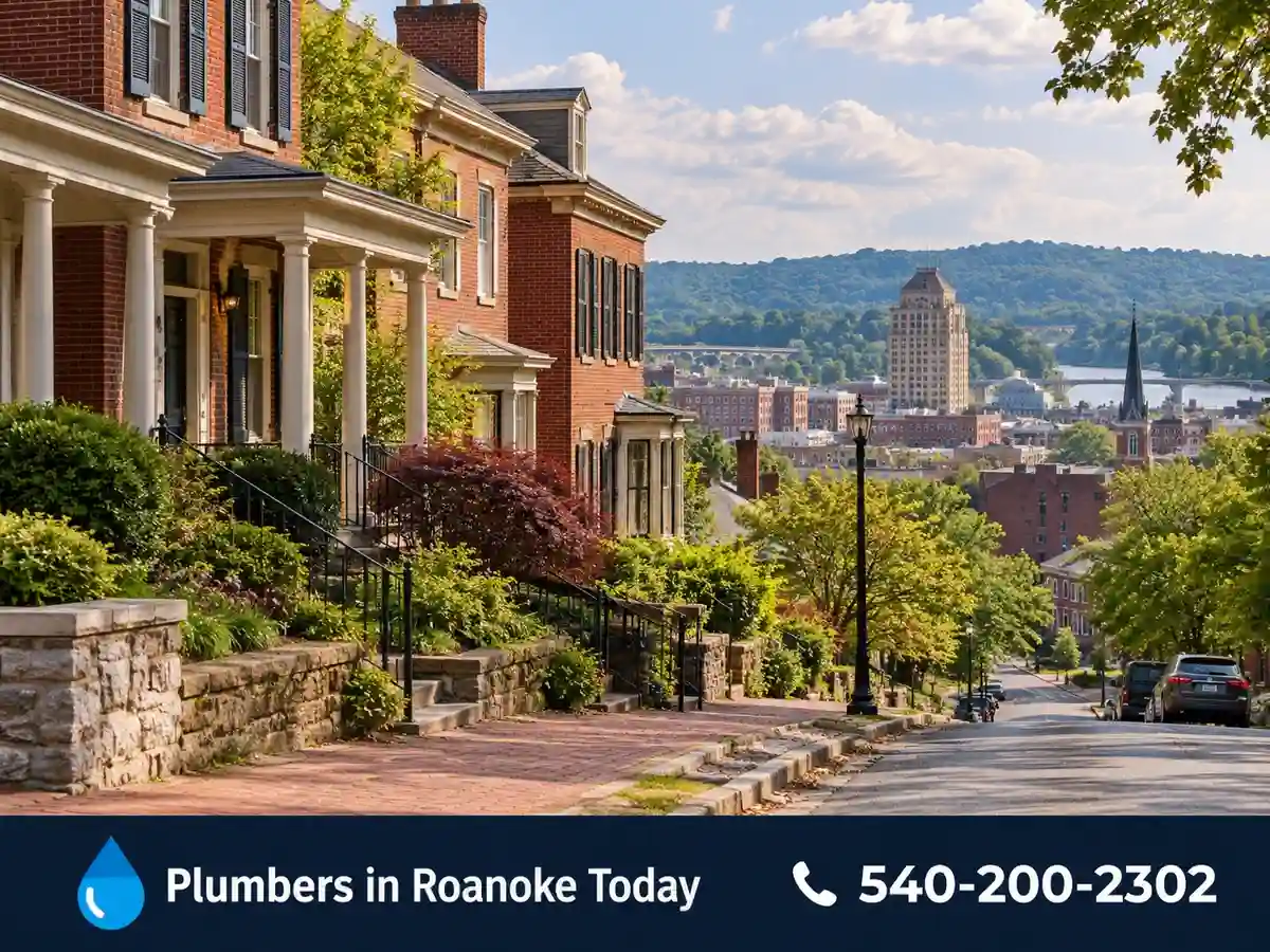 Older brick homes in Lynchburg, Virginia
